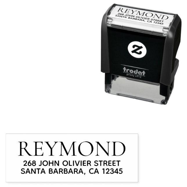 Family Name / Surname / Business Address Self-inking Stamp (In Situ)