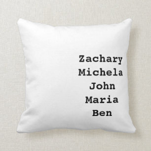 Family name Throw Pillow Christmas gift