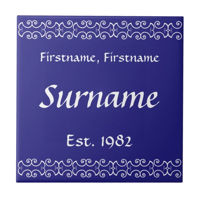 Family Name Tile - Victorian (Front)