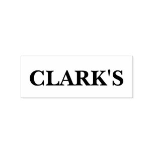 FAMILY NAME WOOD RUBBER STAMP
