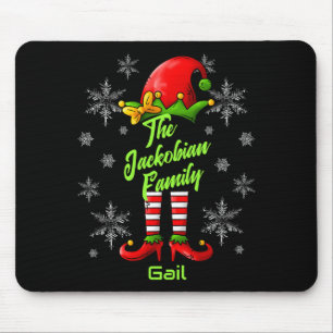 Family Name Year Reunion Matching Christmas Elf T  Mouse Pad