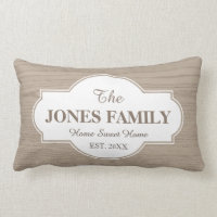 Family New Home Established Year White and Wood