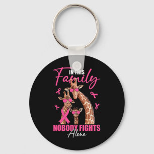Family Nobody Fights Alone Giraffe Breast Cancer A Key Ring