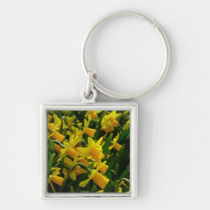 Family Of Daffodils Key Ring