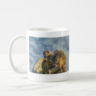 Family of monkeys coffee mug