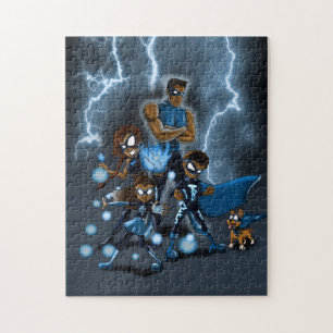 "Family of Super Heroes" Jigsaw Puzzle