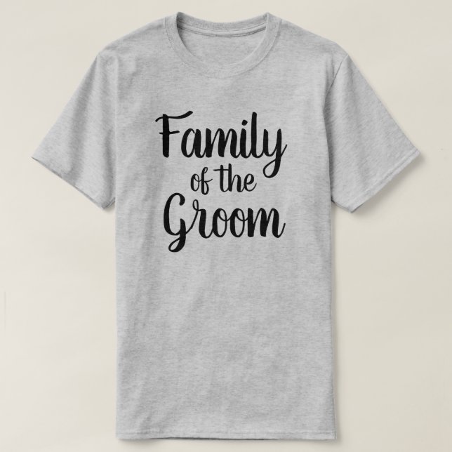 Family of the Groom T-Shirt (Design Front)