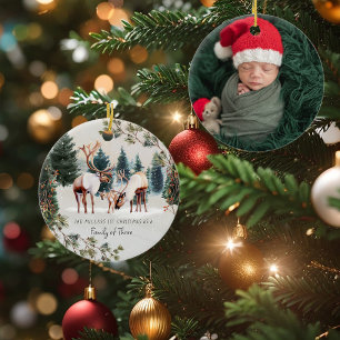 Family of Three   First Christmas Ornament