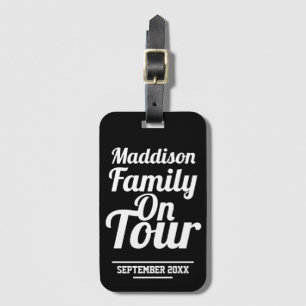 Family on Tour Holiday Luggage Tag