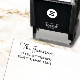 Family or Business Elegant Return Address Self-inking Stamp