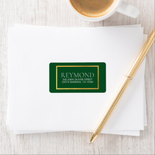 Family or business name surname green label