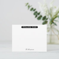 Family or Couples Formal Black & White Stationery