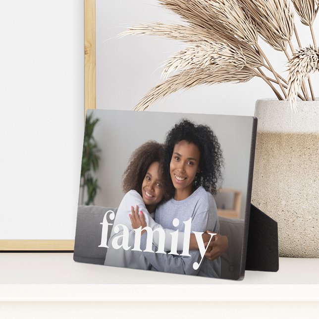 Family Overlay Horizontal Photo Plaque (Creator Uploaded)