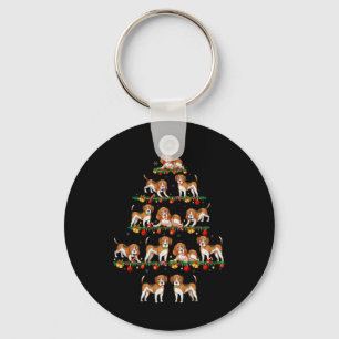 Family Pajama Sets Christmas Matching Beagle Dog X Key Ring
