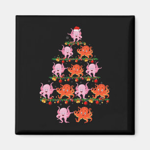 Family Pajama Sets Christmas Matching Octopus Xmas Magnet