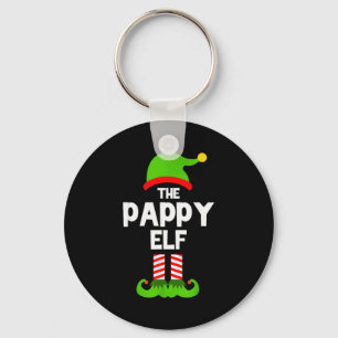 Family Pappy Elf Christmas Matching Pajama Funny  Key Ring