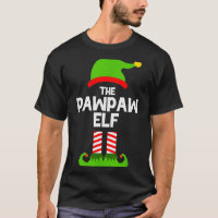Family Pawpaw Elf Christmas Matching Pajama Funny