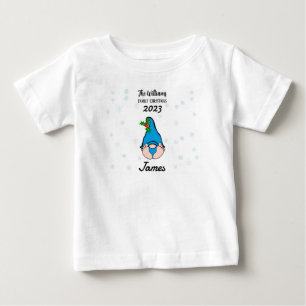 Family Personalised Baby Boy Gnome T-Shirt