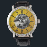 Family personalised golden vintage Photo / custom  Watch<br><div class="desc">WATCH: Custom Family Photo watch with unique golden vintage desing. Personalise with your own favourite picture and create beautiful watch face to capture special moments of your life.</div>