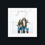 Family Personalised Photo and Text Love Typography Canvas Print<br><div class="desc">Family Personalised Photo and Text Love Heart Typography wall art -  Canvas Print from Ricaso - add your own photograph and text to this great canvas</div>