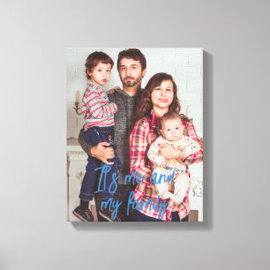 Family Personalised Photo Canvas Print