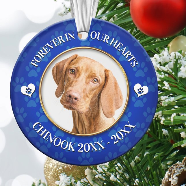 Family Pet Photo Memorial Ornament (Creator Uploaded)