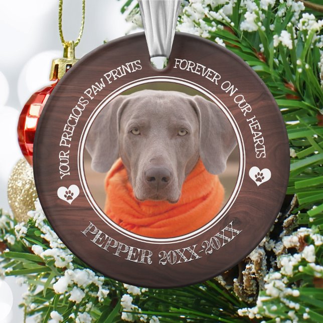 Family Pet Photo Memorial  Ornament (Creator Uploaded)