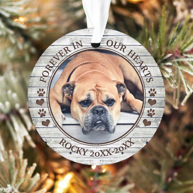 Family Pet Photo Memorial  Ornament (Creator Uploaded)