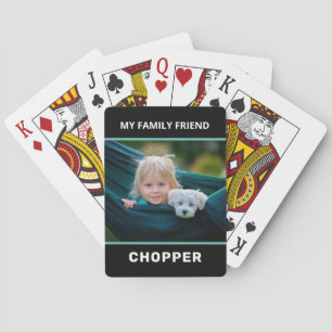 Family Pet Photo Personalise Playing Cards