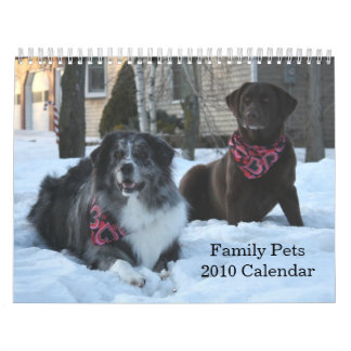 Family Pets 2010 Calendar 2