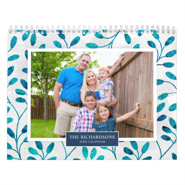 Family Photo 2025 Calendar Seasonal Backgrounds (Cover)