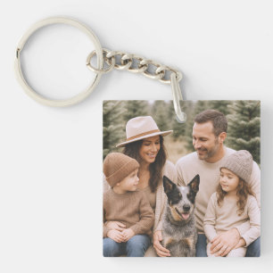 Family Photo Acrylic Keychain