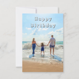 Family Photo Birthday Card Customisable