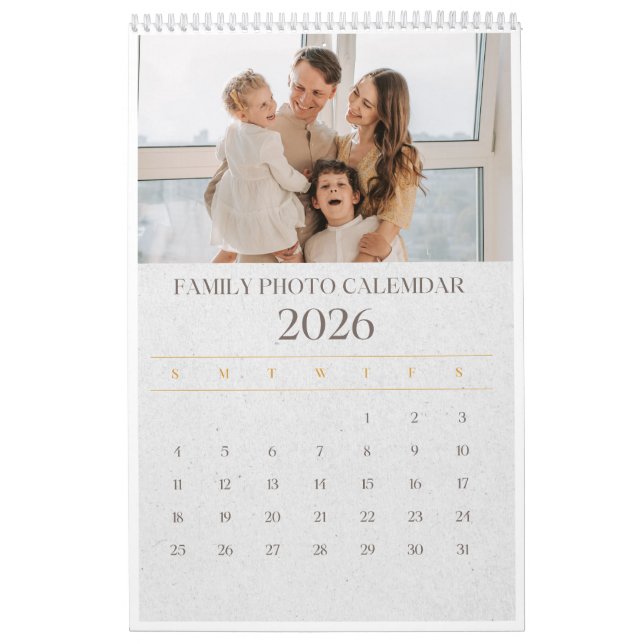 Family Photo Calendar 2026 (Cover)