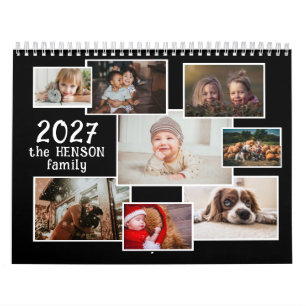 Family Photo Calendar 2027 with 12 Monthly Photos