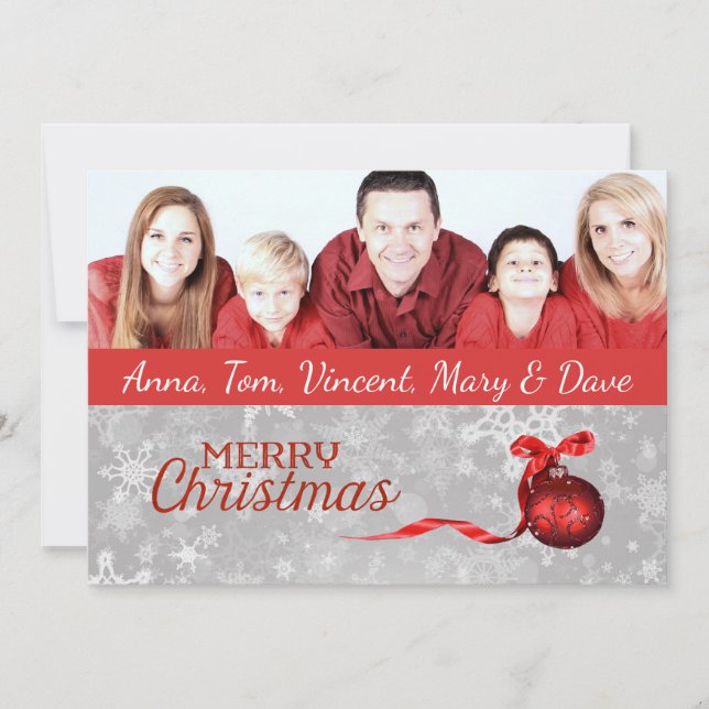 Family Photo Christmas Card (Front)