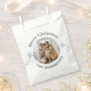 Family Photo Christmas Favour Bags