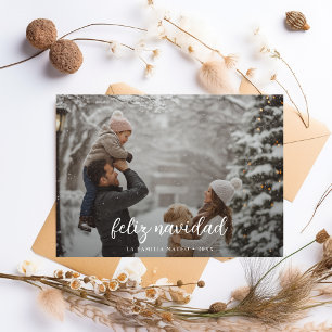Family Photo Christmas Feliz Navidad Photo Holiday Card