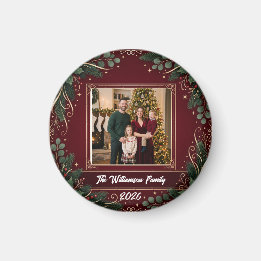 Family Photo Christmas Magnet Personalised Holiday