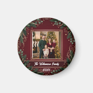 Family Photo Christmas Magnet Personalised Holiday