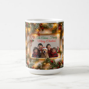 Family Photo Christmas Mug Personalized Holiday