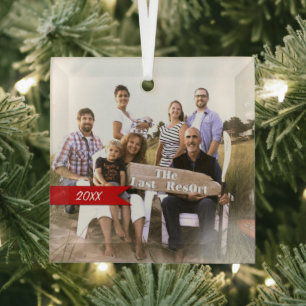Family Photo Christmas Photo Pewter Ornament