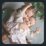 Family Photo Christmas Sticker<br><div class="desc">Family Photo Christmas Sticker</div>