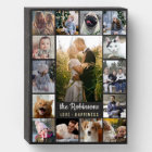 Family Photo Collage 15 Pictures + Name Black Easy