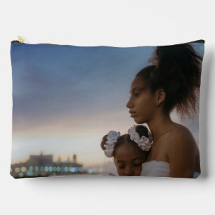 Family Photo Collage 2 Photo Double Sided Accessory Pouch