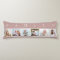 FAMILY Photo Collage 6 Picture Pink Body Pillow