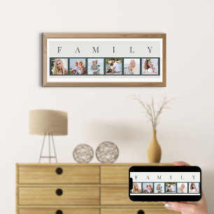FAMILY Photo Collage 6 Picture Strip Custom Poster