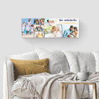 Family Photo Collage - 7 Photos and Custom Text