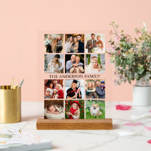 Family Photo Collage Acrylic Sign