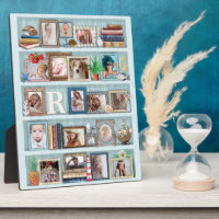 Family Photo Collage Beach Bookcase Personalised